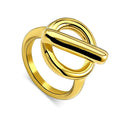 Unique Rings for Women Men Stainless Steel Jewelry Accessories Silver/Gold Finger Anillos Set Female Male Jewellery