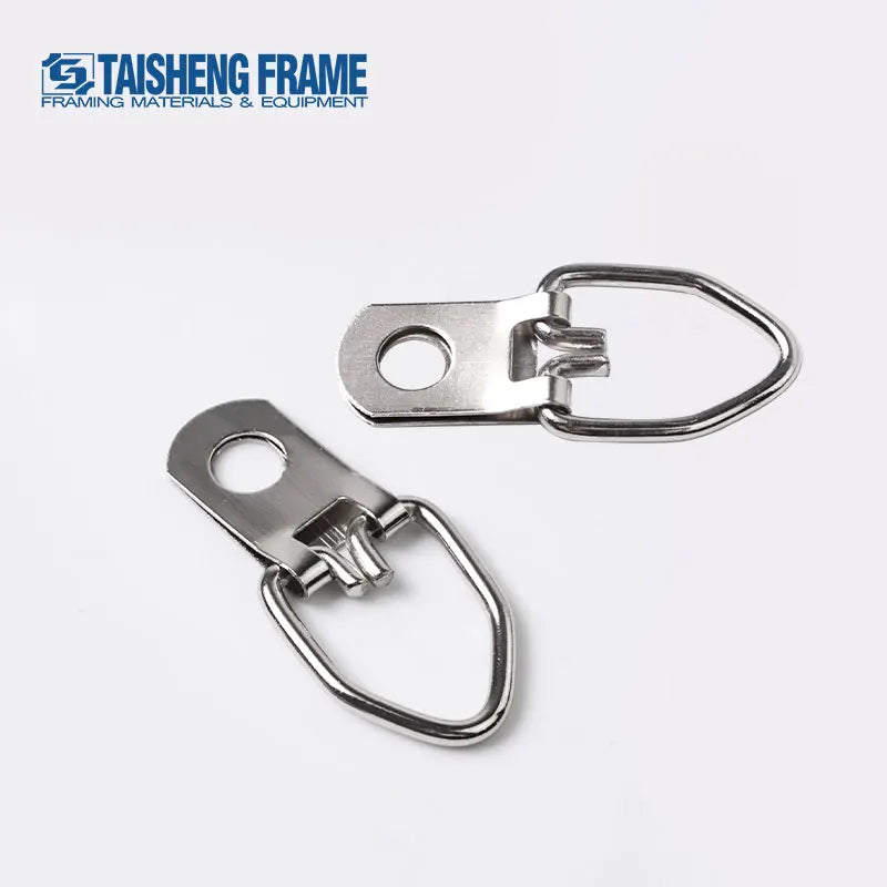 TS-K024 500pack D-Ring Picture Hangers with Screws for Hanging Artwork Picture Frame Hook Photo Mirrors Single Hole D-Rings