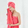 New Quick-drying Super Absorbent Wearable Adult Bath Skirt Wrap Body Microfiber Bath Towels Dress Bathroom Towel Set Wholesale