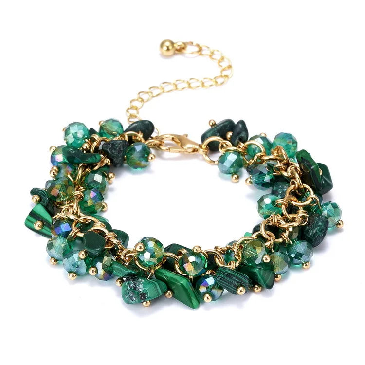 Girl's Gift Hand String Crystal Wholesale Lucky Jewelry Energy Crystal Healing Natural Stone Beads Bracelet for Women