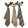 Hight Quality School Logo Fashion Luxury Woven Ties Mens Customized Polyester Necktie