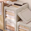 Custom Large Capacity Foldable Storage Containers Organizer Bag Fabric Square Storage Boxes for Household Wardrobe Storage