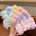Fabric Lace Bow Flower Design Cute Children Hairgrip 8 Pcs/Set Candy Color Kawaii Decoration Hair Clip for Kids Girls