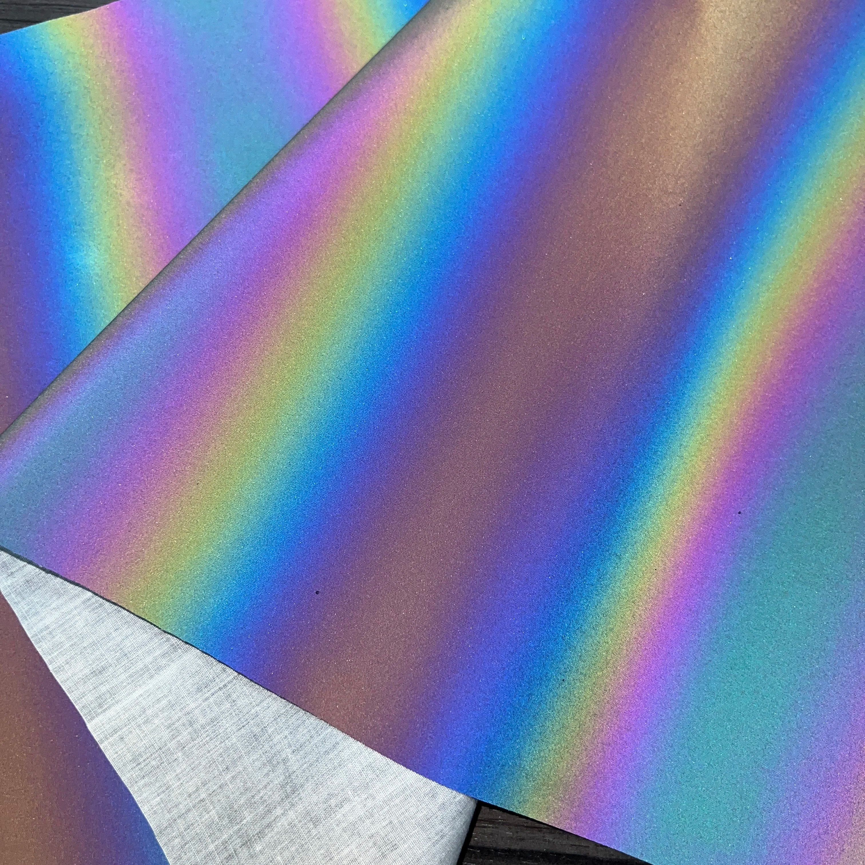 High Visibility Symphony Tc Material rainbow Reflect Fabrics Holographic Reflective Fabric for Fashion Garments