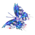 Custom Embroidery Heat Transfer Printing Exquisite Butterfly Patch Dress Lace Embroidery Decoration Clothing Embroidered Patch