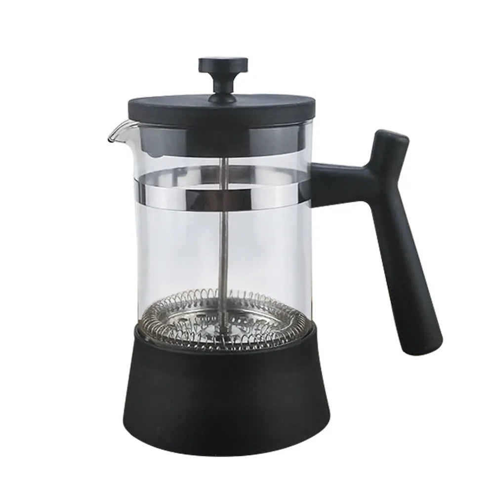New Glass Coffee Pot Household Hand - Pressed Stainless Steel Filter Tea Coffee Kettle