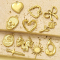 Beimai OEM Accessories Heart Bow Roses Waterproof Stainless Steel DIY Pendant Jewelry Classic Style for Children