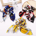 Wholesale Fabric Hair Band Elastic Bowknot Hair for Women Girls Flower Color Pearl Scrunchies Scrunchies Hair Ties