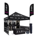 Custom 10X10 Aluminum Canopy Tent for Indoor Events Dye Sublimation Transfer Printing Pop Trade Show Display Outdoor Advertising