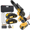 Mini Portable 6-Inch Electric Chainsaw DIY Grade Cordless Handheld Chain Saw for Wood Cutting Tree Trimming 21V Battery OEM
