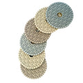 TRUE SHINE 4 Inch New Economic 3 Step Wet Diamond Grinding Disc or Pads for Granite marble and Quartz