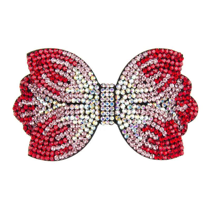 HX-171 Crystal Big Bow Hair Clips for Women High-end Flower Hair Accessories Rhinestone Hairpins Flower Hairgirps Barrette