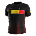 Belgium Inspired Men's Rashguard Ventilated Side Mesh Crew Neck Anti-Chafe 4D Stretch for No-Gi