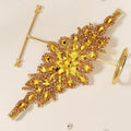 Miallo Heavy Industry Handmade Bridal Hair Vine  Elastic Band Rhinestone Crystal Hair Accessories Headpieces Clip Headband