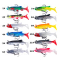 Hengjia Lead Soft Fish T Tail Fishing Lure 8cm 14g Soft Bait