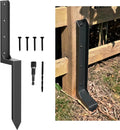 Fence Post Repair Kit Metal Fence Post Stakes Anchor Ground Spike for Fix Broken Wooden Fence Post Support