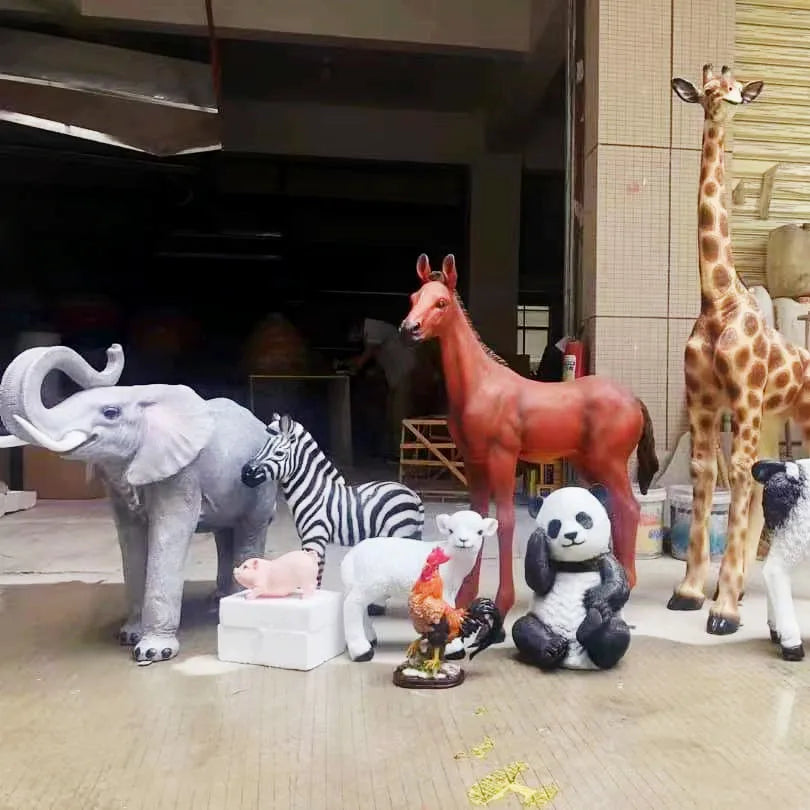 Support OEM Big Lion Party Props/ Lion Animal Props Big Safari Animals for Photographic Studio