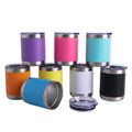 Hot Sell 10oz Tumbler Mug Cup Glasses Drink Wine Classic Versatile Termos Camp Cocktail and Neat Bourbon Tumbler with Slider Lid
