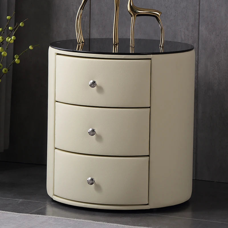 Rockboard Solid Wood Nightstand Light Luxury Simple Modern Design Randomly Matching Bedroom Furniture Scandinavian Style