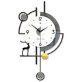 Modern Light Luxury Wall Clock Living Room Simple Creative Clock High-value Decorative Clock Wall-mounted Without Punching