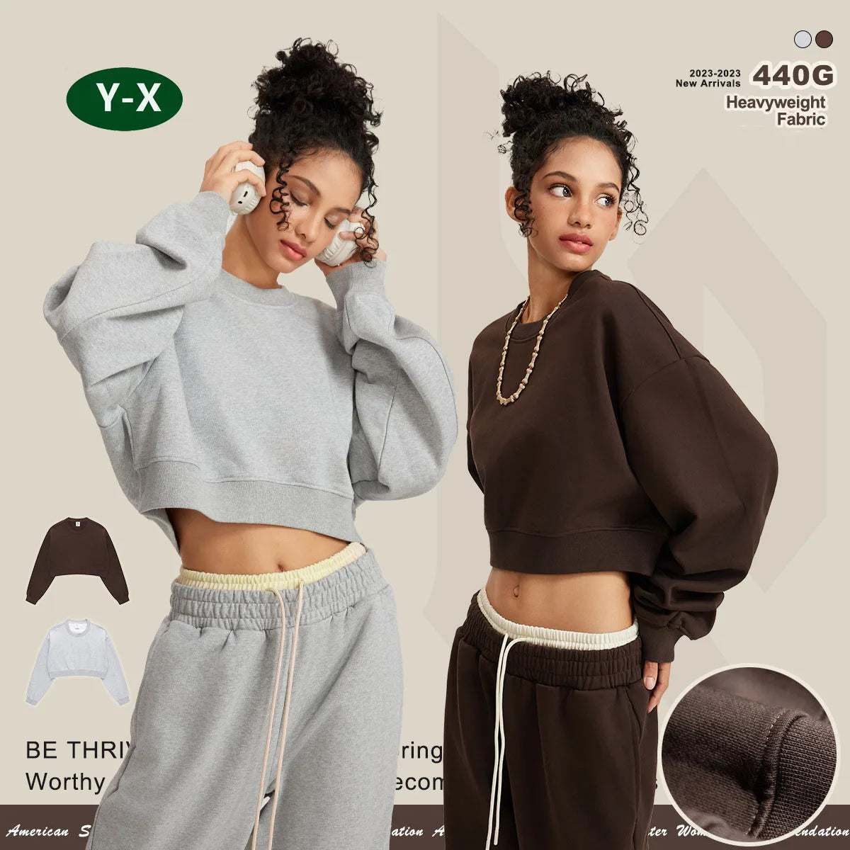 Women Streetwear Long Sleeve Crop Top Sporty Blank Hoodies Crewneck Sweatshirts Oversized Customized Cropped Pullover Hoodie