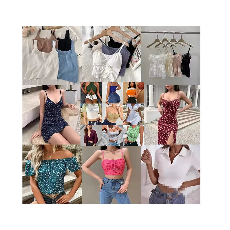 2026 Gz Wholesale Women's Summer Tops & Dresses Blusas Polyester High Quality Bulk Clothing Supplier Discount