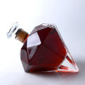 Modern Creative 750ml Crystal Decanter Bottle Glass Diamond-Shaped Design Wine Whiskey Gifts Eco-Friendly Transparent Wine Glass