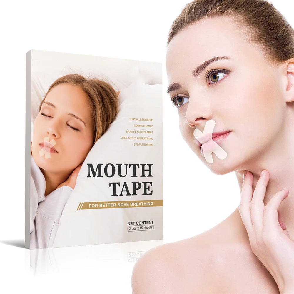 Factory Wholesale OEM Sleeping Mouth Strips Stop Snoring Clear Mouth Tape