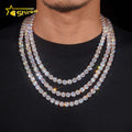 Wholesale Price 8mm  Moissanite Tennis Chain S925 Gold Plated Pass Diamond Tester Gra Certificate Moissanite Fine Jewelry