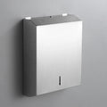 Modern Silver Stainless Steel 304 Wall-Mounted Waterproof Manual Bathroom Tissue Dispenser Toilet Paper Towel Holder for Hotels