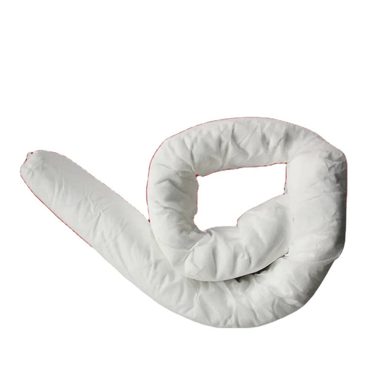 Oilspillpro OOA-B7612 3in X12ft White 100pp Nonwoven Oil Absorb Dock Sock Environmental Product Oil Absorbent Boom