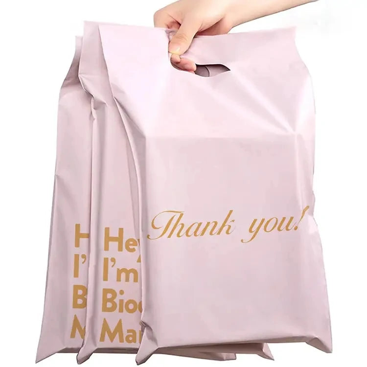 CTCX Handheld Mailers With Handles Polly Mailer With Handle Express Shipping Bags for Clothing With Handle Mailing Bags