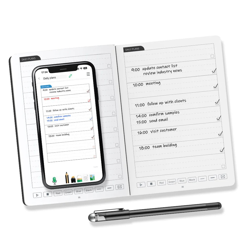 NEWYES New Connect App Syncpen BT Digital Writing Notebook Digital Planner Agenda Smart Writing Pen Set