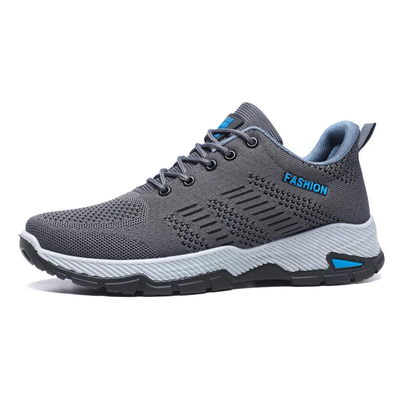 Men's Breathable Soft Sole Sneakers Light Casual Sports Shoes with Mesh Lining for Summer