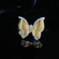 Ruyi Design Women's 18K Solid Gold Butterfly Ring Bohemian Style Diamond Jewelry Perfect Gift