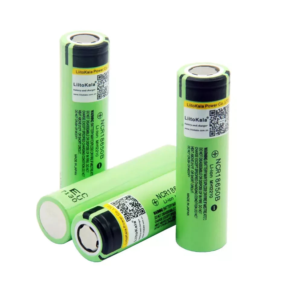 Original Liitokala Ncr 18650 34B 3400mAh 10a High Capacity 3.7v Rechargeable Battery Without Pcb for Flashlight