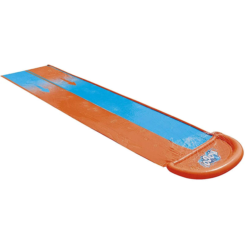 Custom Cheap Big Double Racer Nylon Plastic Inflatable Splash Slides Home Backyard Outdoor Pool Equipment Kids Adults Water Play