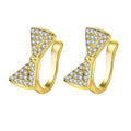 Beinis Jewelry Fashion Bowknot Women's Earrings 18K Gold Plated Jewelry Zircon Cubic Zirconia Earclip Bridal Earrings