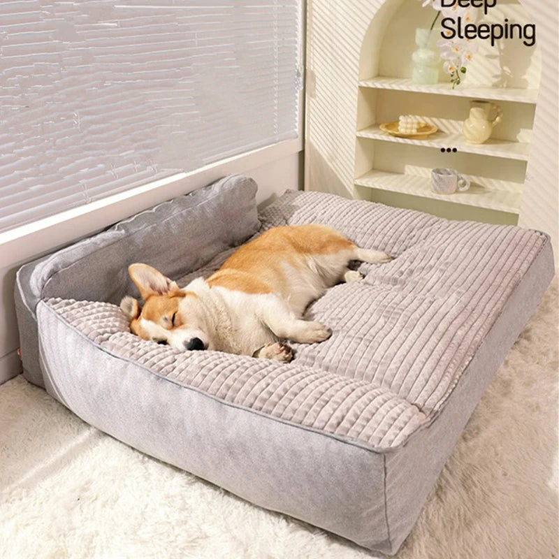 OEM Four Seasons Dog Kennel Removable Washable Plush Pet Mat Winter Dog Bed and Sleep Mat for Cats Dog Bed Kennel