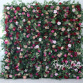 5D 3D OEM Artificial Flower Wedding Back Drops Hydrangea Flowerwall Luxury Rose Backdrop Wedding Floral Event Stage Decoration