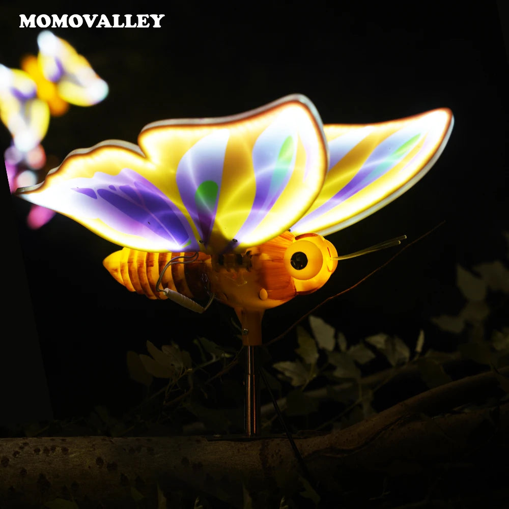 Momovalley Holiday Decoration Enent Party Planning Flying Decorative Lighting LED Dynamic butterfly Lamp