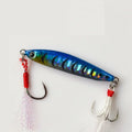 10g 15g 20g Micro Jig Metal Lead Fish Lure with Assist Hook Feather Treble Hook