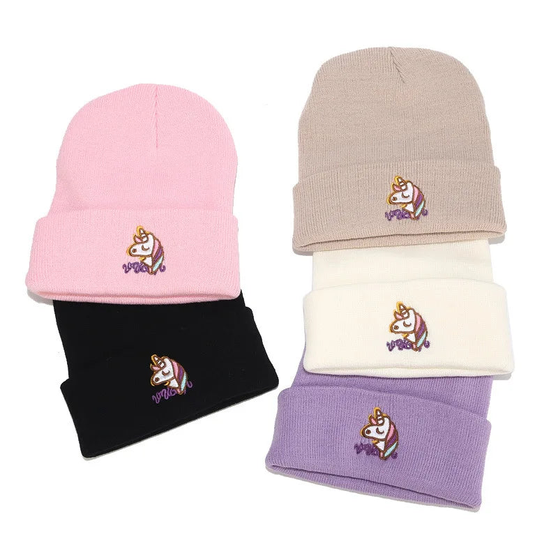 New Design Custom Logo Unisex Beanies Plain Warm Knitted Winter Custom Hats Logo Embroidery Custom Beanie With Logo 68 G