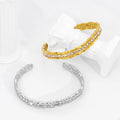 Powell 2024 New Trendy Fashion Jewelry Luxury  Stainless Steel  Chain Bracelet Gold Plated  Bracelet Bangle