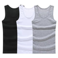 Men's Summer Casual Knitted 100% Cotton Sleeveless Gym Shirt for Workout Fitness Singlets