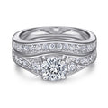 Classic Style CZ Double Solitaire Heart Engagement Ring Rhodium Plated Sterling Silver for Women's Wedding Party CMA Certified
