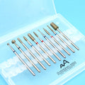 Diamond Drill Bits 10pcs 3/32 Inch Efile Nail Bit Manicure Pedicure Nail Drill Bits