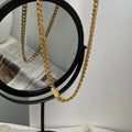 2021 Fashion Hyperbolic Stainless Steel Jewelry Women Punk Power Men's Chain Choker Thick 18k Gold Plated Necklaces for Women