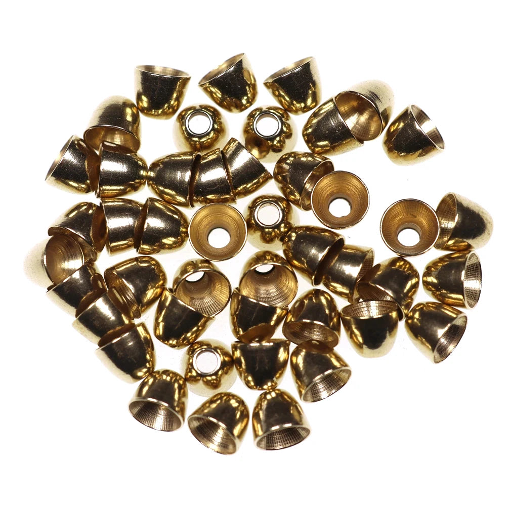 Brass Cone Head for Tube Fly Streamer Saltwater Flies Tying Material Salmon Bass Trout Lure Making Material