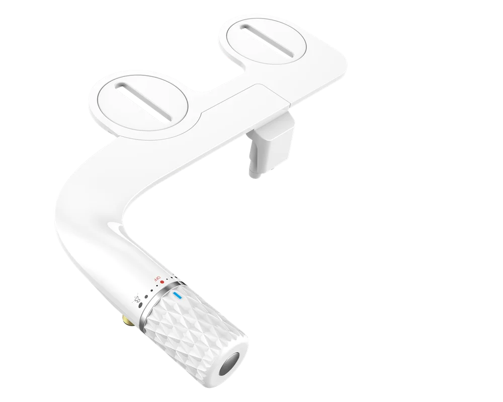 OEM/ODM Cold Water Bidet Non-Electric Manual Detachable Dual Retractable Nozzles Floor Mounted WC Bidet Seat Attachment Women